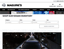 Tablet Screenshot of maguiresnissan.com